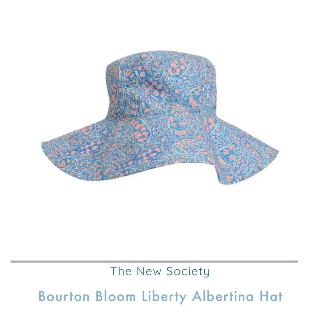 The New Society Bourton Bloom Liberty Fabric Albertina Hat- Small